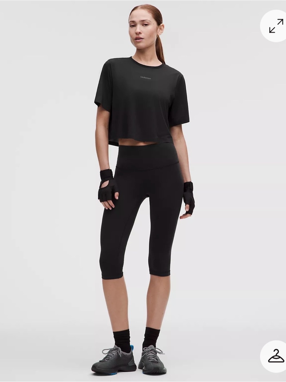lululemon athletica wunder train high rise crop 15” - olive size 6